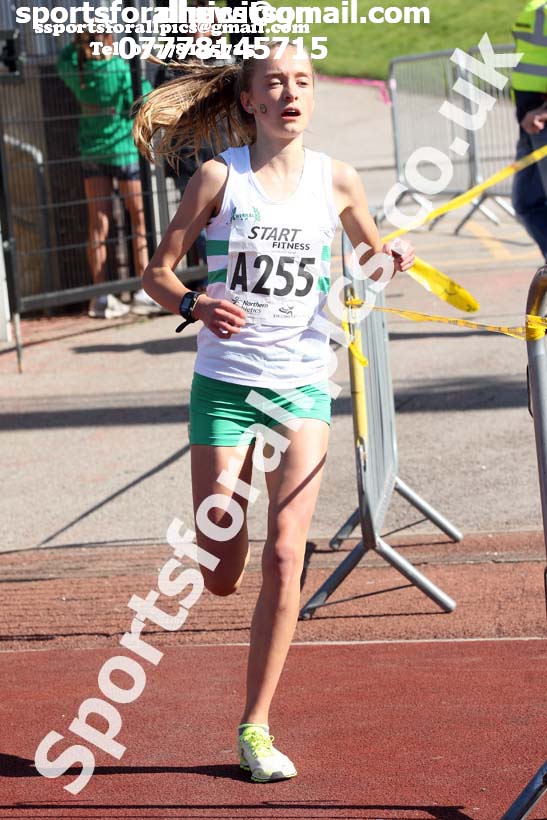 Girls under-15s  Northern 3 Stage Road Relay, SportsCity, Manchester. Photo: David T. Hewitson/Sports for All Pics